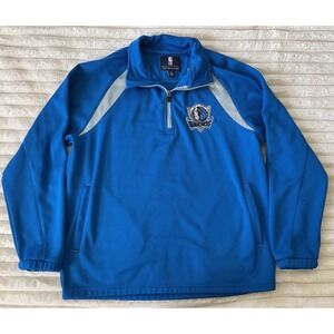 G-III NBA Dallas Mavericks Kids Blue Fleece Lined Quarter Zip Pullover L 16-18